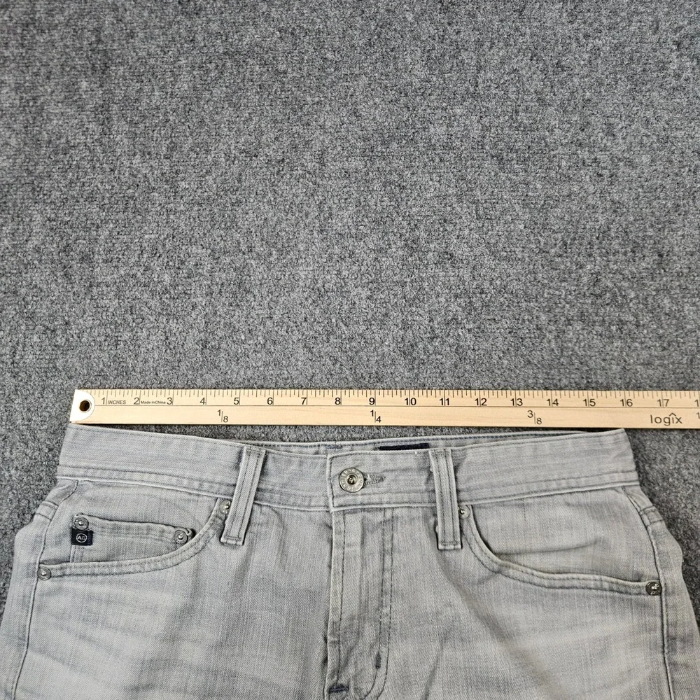 AG Adriano Goldschmied The Graduate Tailored Leg Gray Jeans 30x34 Actual 32x30.5